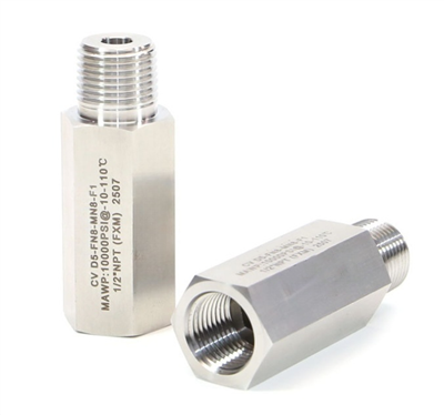 10000psi ہائی پریشر سٹینلیس سٹیل ون وے چیک والو